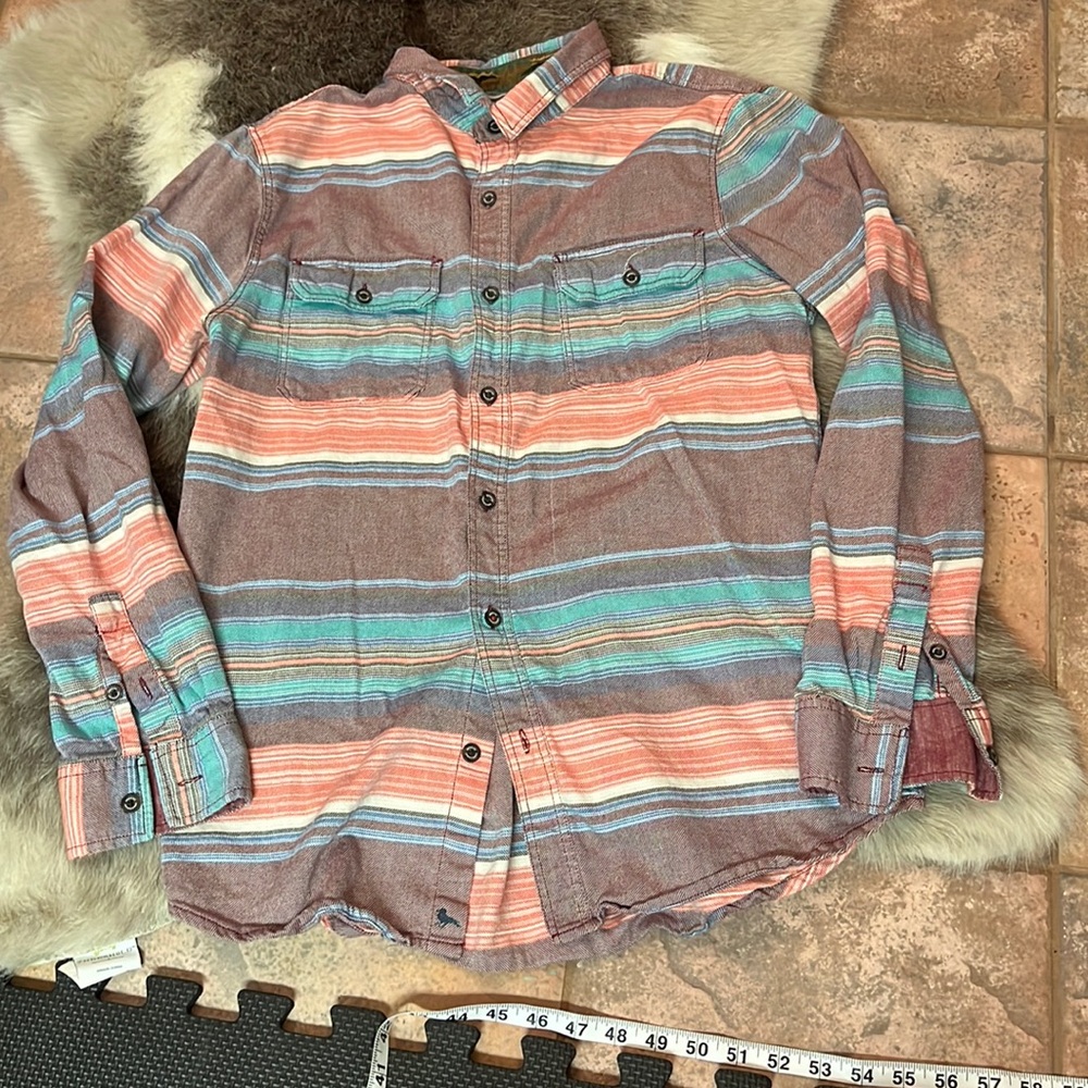 Modern Amusement Multicolor Striped Casual Button Down Shirt